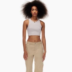 TNA Ribbed Cropped Racer Tank
XS new with tags lilac